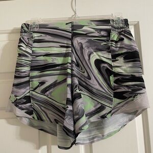 Lululemon Athletica Gray and Green Shorts